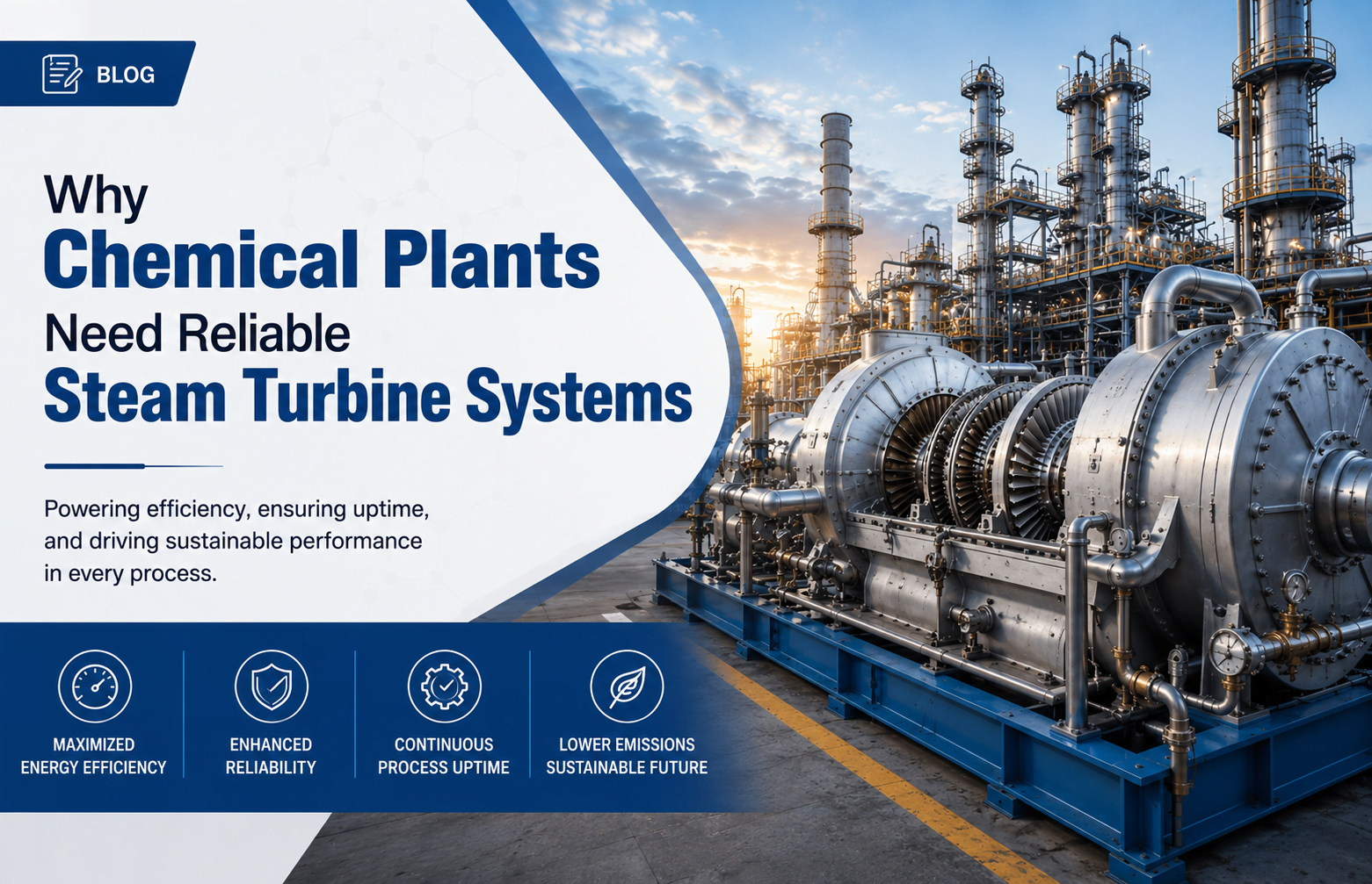 Why Chemical Plants Need Reliable Steam Turbine Systems